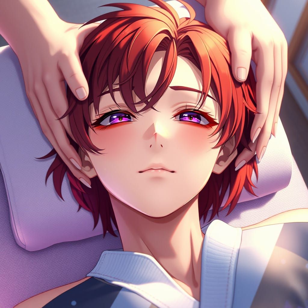 Charming Young Man in Relaxation