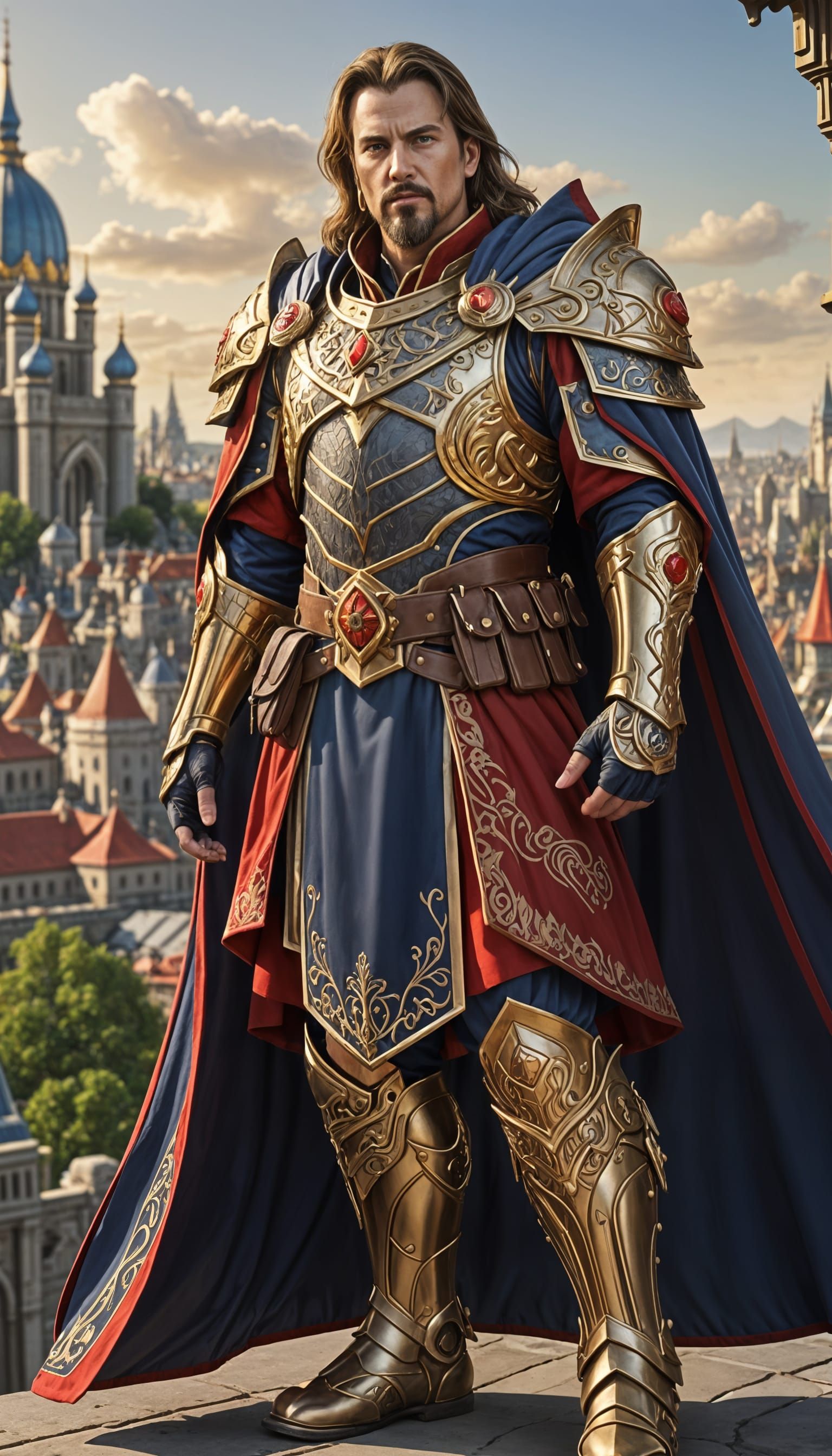 Golden Warrior of the Fantasy Capital