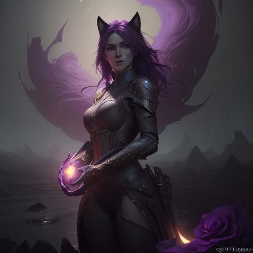 Fox and Rose: Dark Fantasy Concept Art