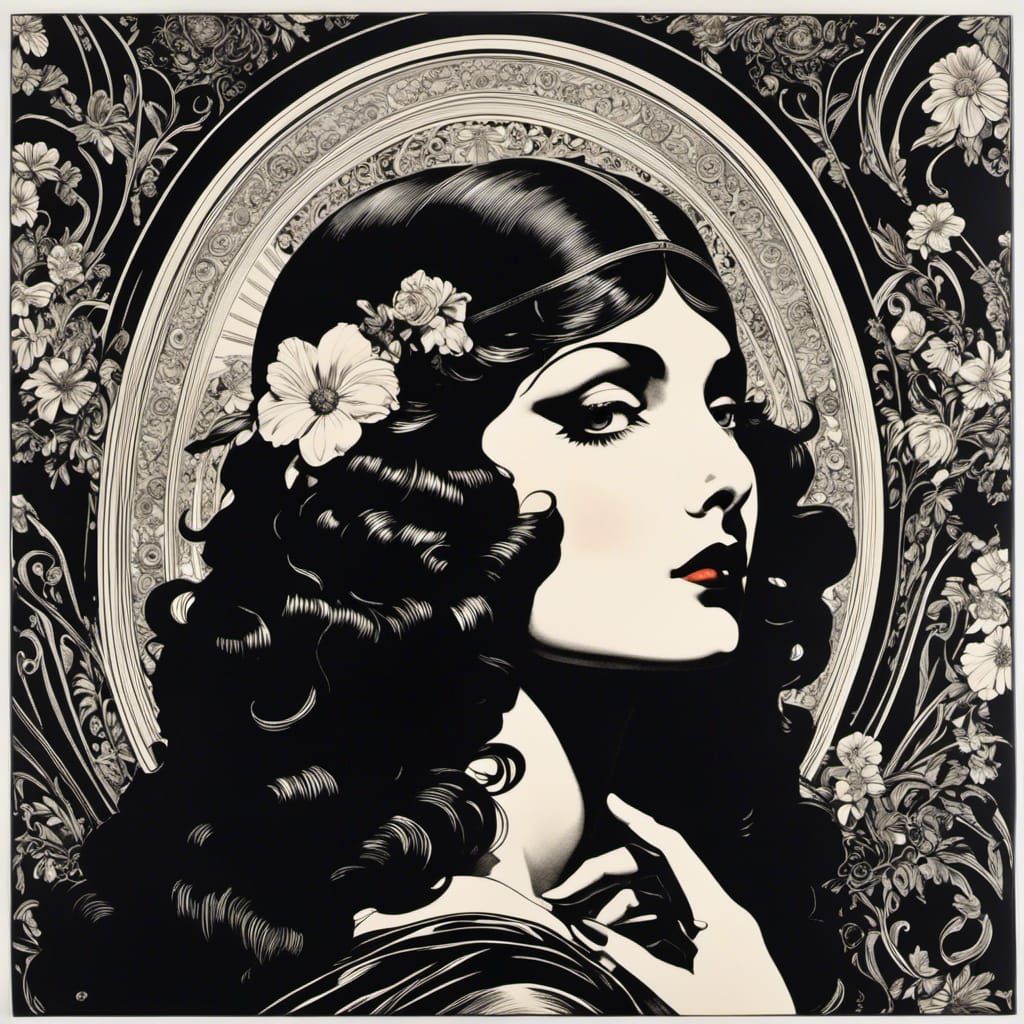 Classic European Ink Print Art