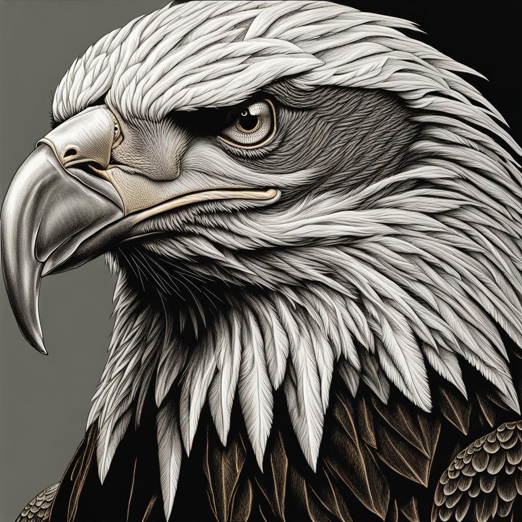 highly detailed bald eagle