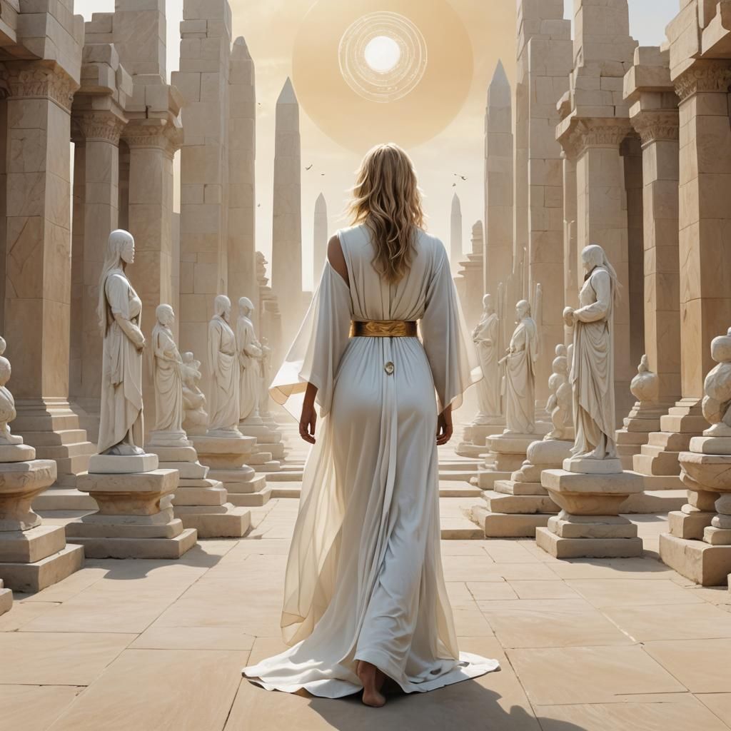 Mother and Child Approaching Ritual Circle