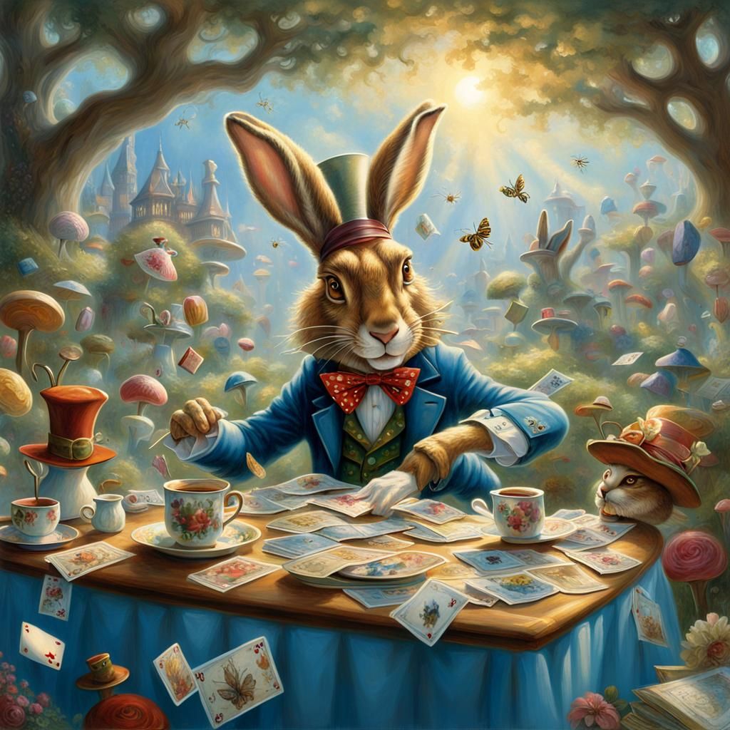 Alice in Wonderland Fantasy Scene