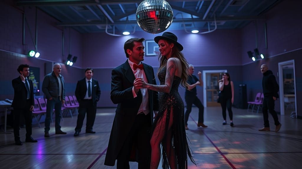 Enchanted High School Halloween Dance with Vampire