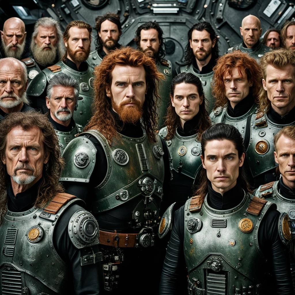 CelticPunk Starship Colony Fleet Portrait in Studio Lighting