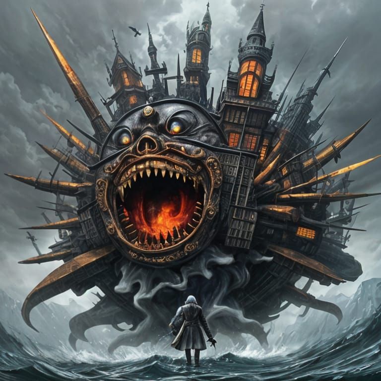 Miyazaki-Inspired Fantasy World Illustration