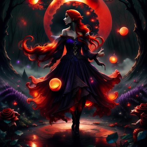 Fairy with Bioluminescent Wings in Enchanted Forest