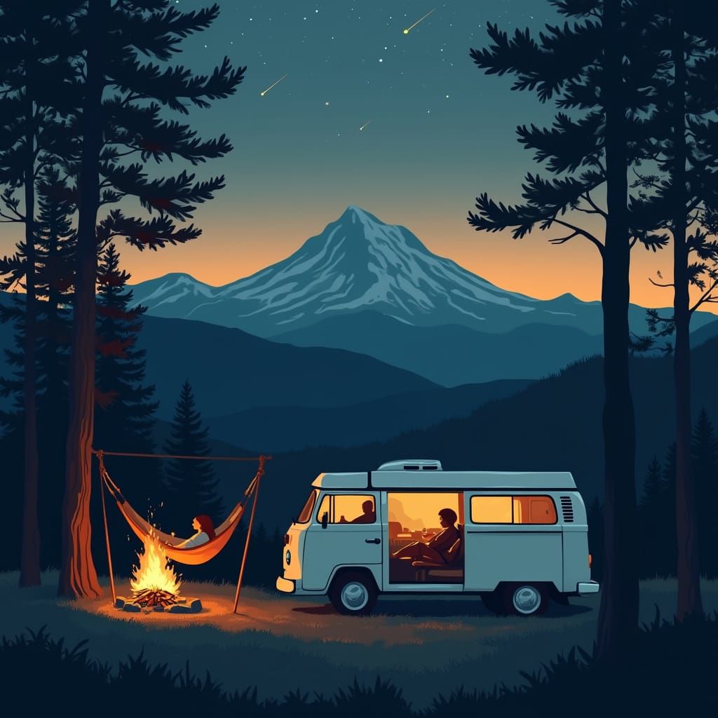 Cozy Mountain Getaway in Minimalist Lofi Style