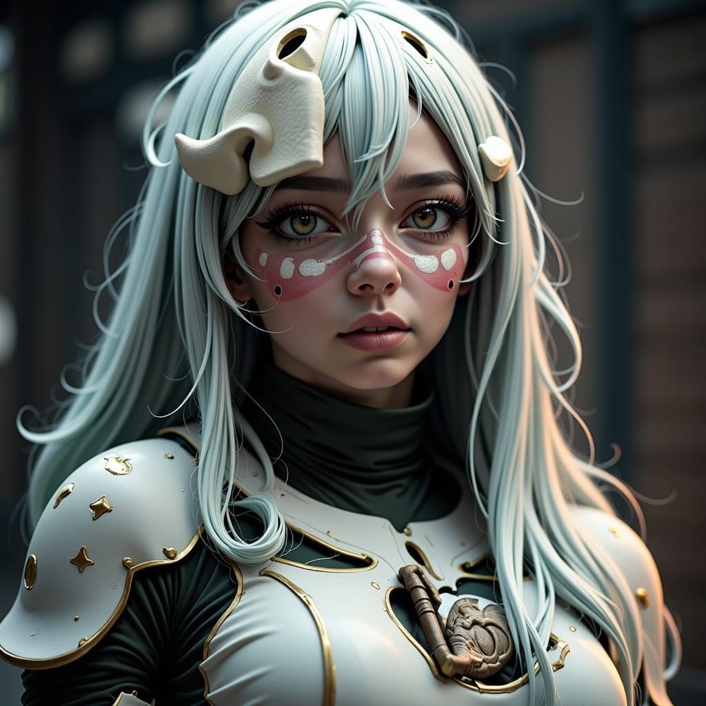 Extraterrestrial Explorer in Spacesuit with Advanced Tech