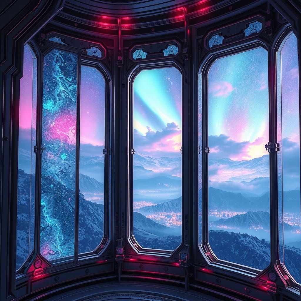 Dreamscapes Through Futuristic Glass Windows