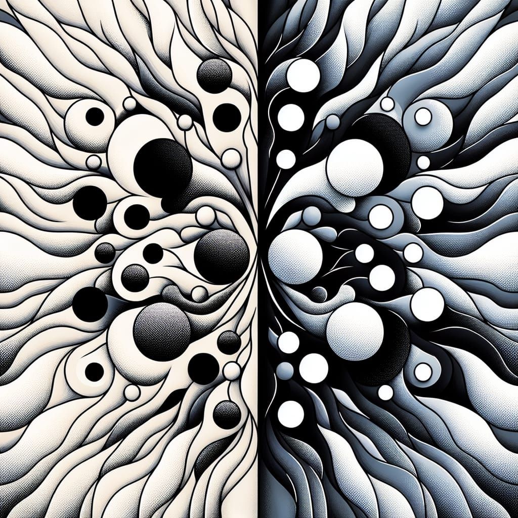 Abstract Juxtaposition of Contrasting Elements