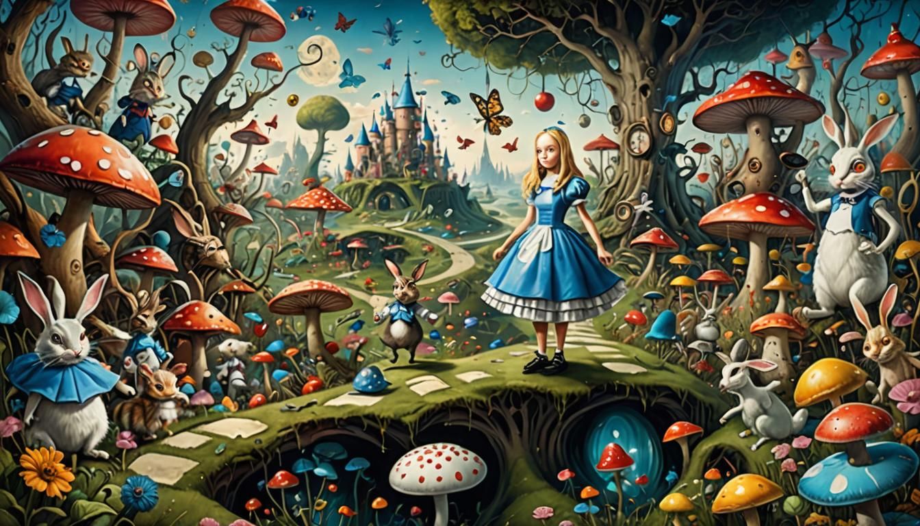 "Crazy white rabbits"