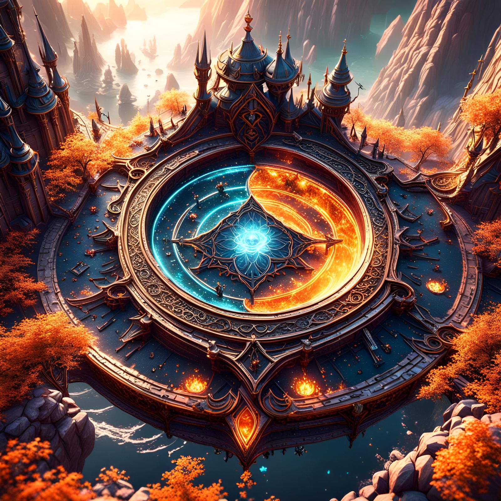 Fantastical Matte Painting of Light and Love