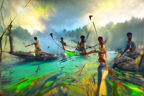 Image of a Person Fishing