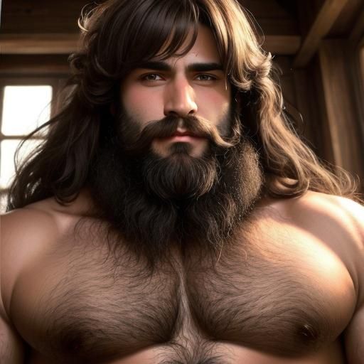 Image of Men with Abundant Hair