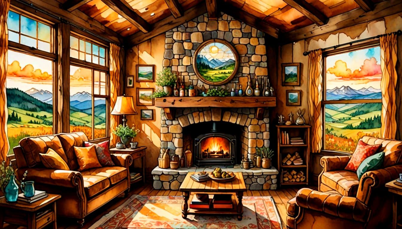 Cozy Sun-Drenched Cabin in Rolling Hills