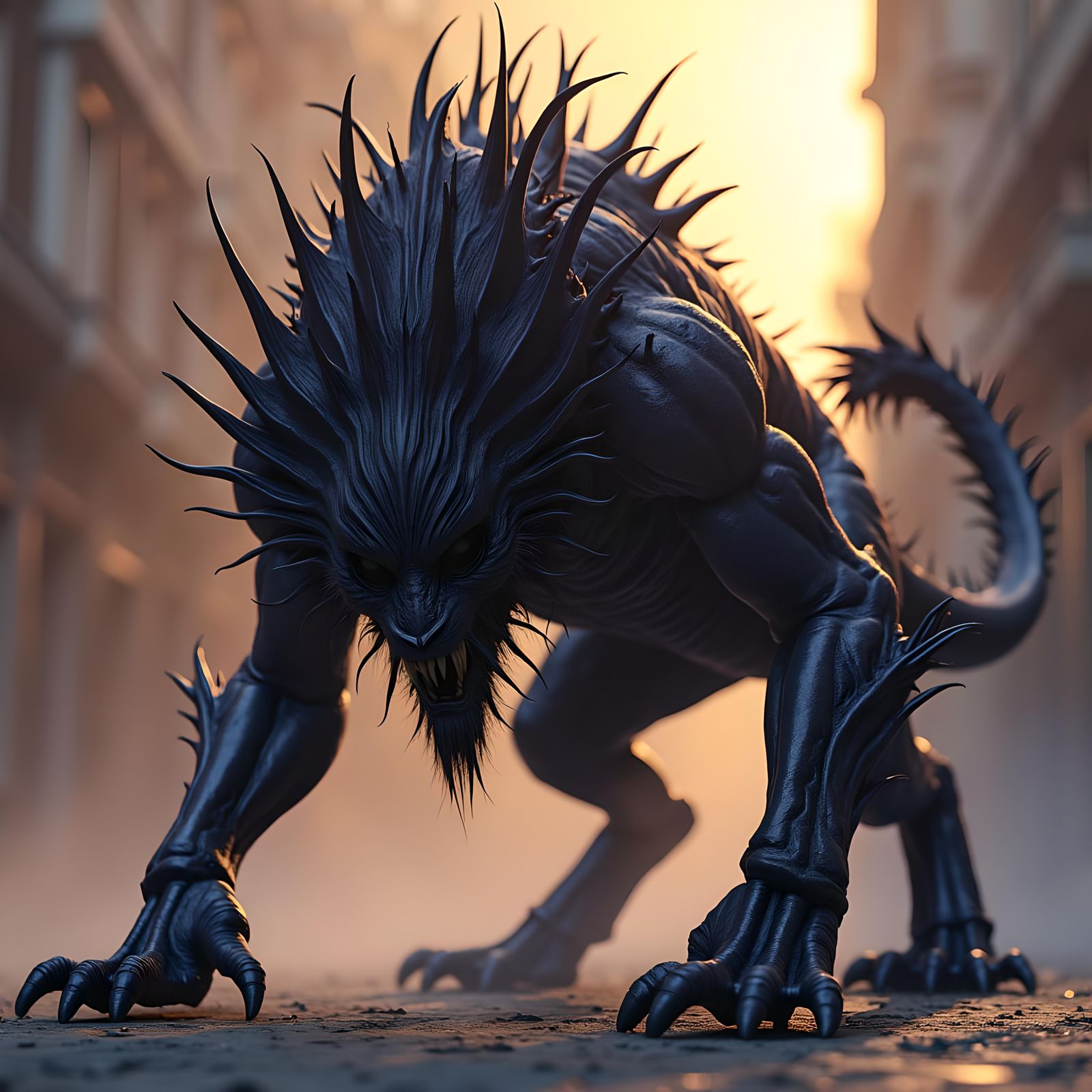 Menacing Alien Creature Concept Art