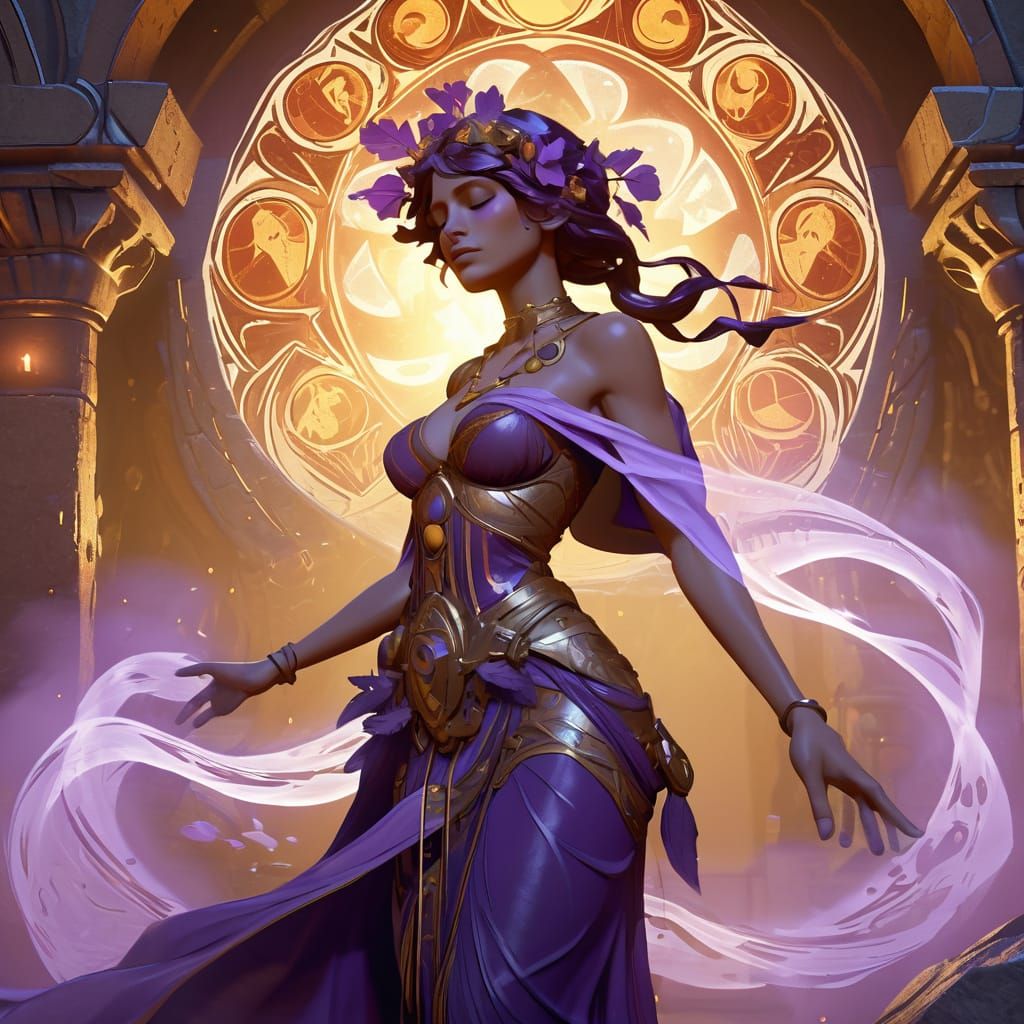 Memory Loss in Mystical Realm: Dark Fantasy Art