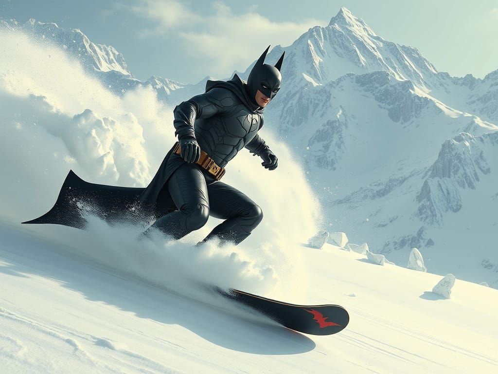 Batman Carves Through Avalanche in High-Octane Comic Book St...