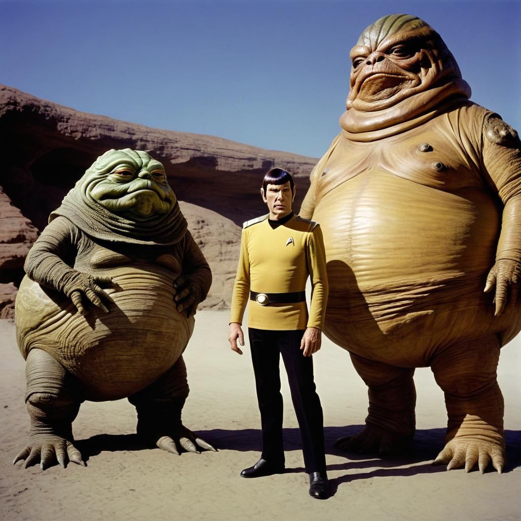 Spock Meets Jabba: A Star Trek Mashup
