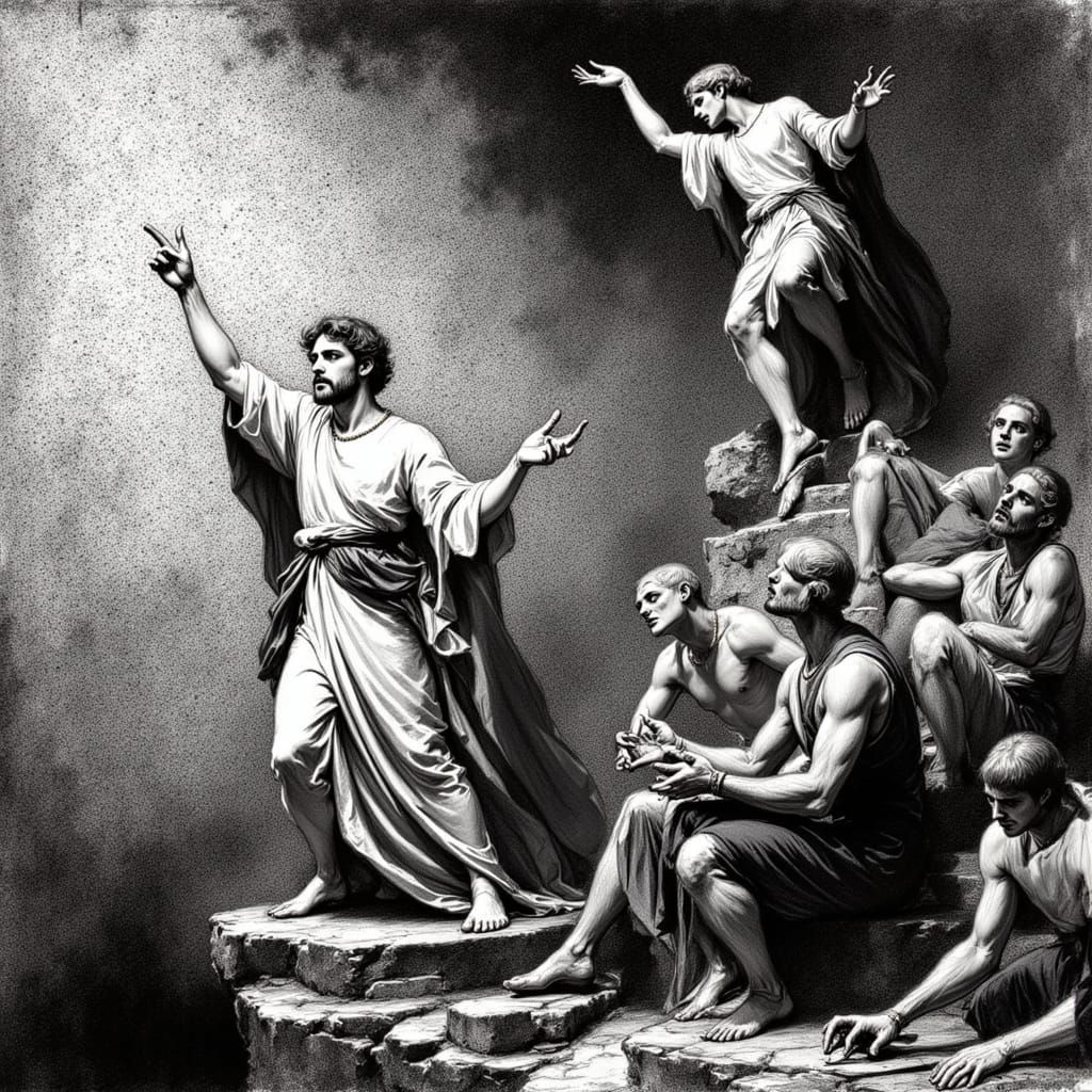 Lucifer Reigns in Hell: A 19th Century Illustration