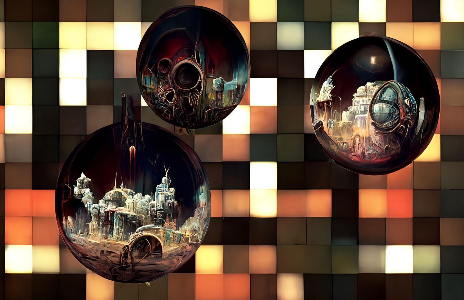 Dieselpunk Hellscape with Ancient Ruins