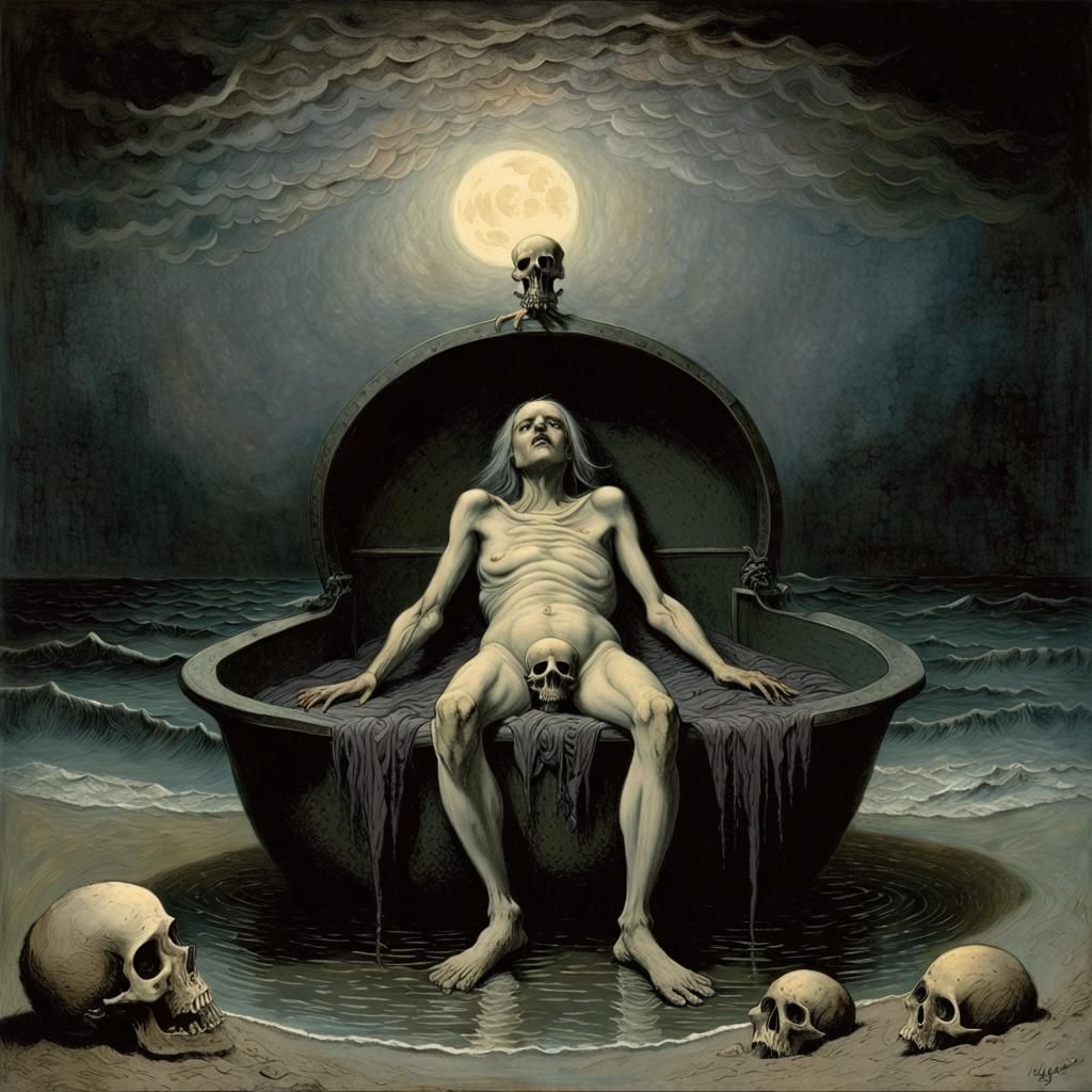 Nightmarish Cosmic Horror Dreamscape