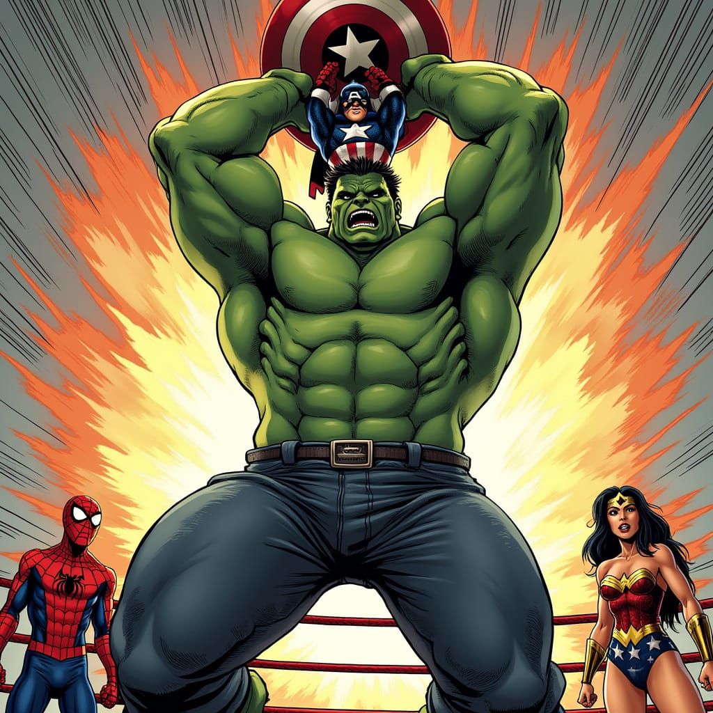 Hulk Dominates Boxing Ring in Anime-Inspired Action Scene