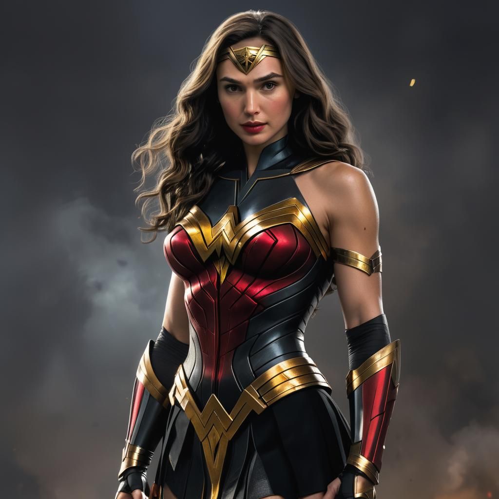 Gal Gadot as Wonder Woman in Modern Uniform