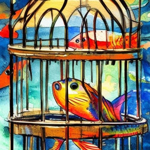 Fish in Bird Cage