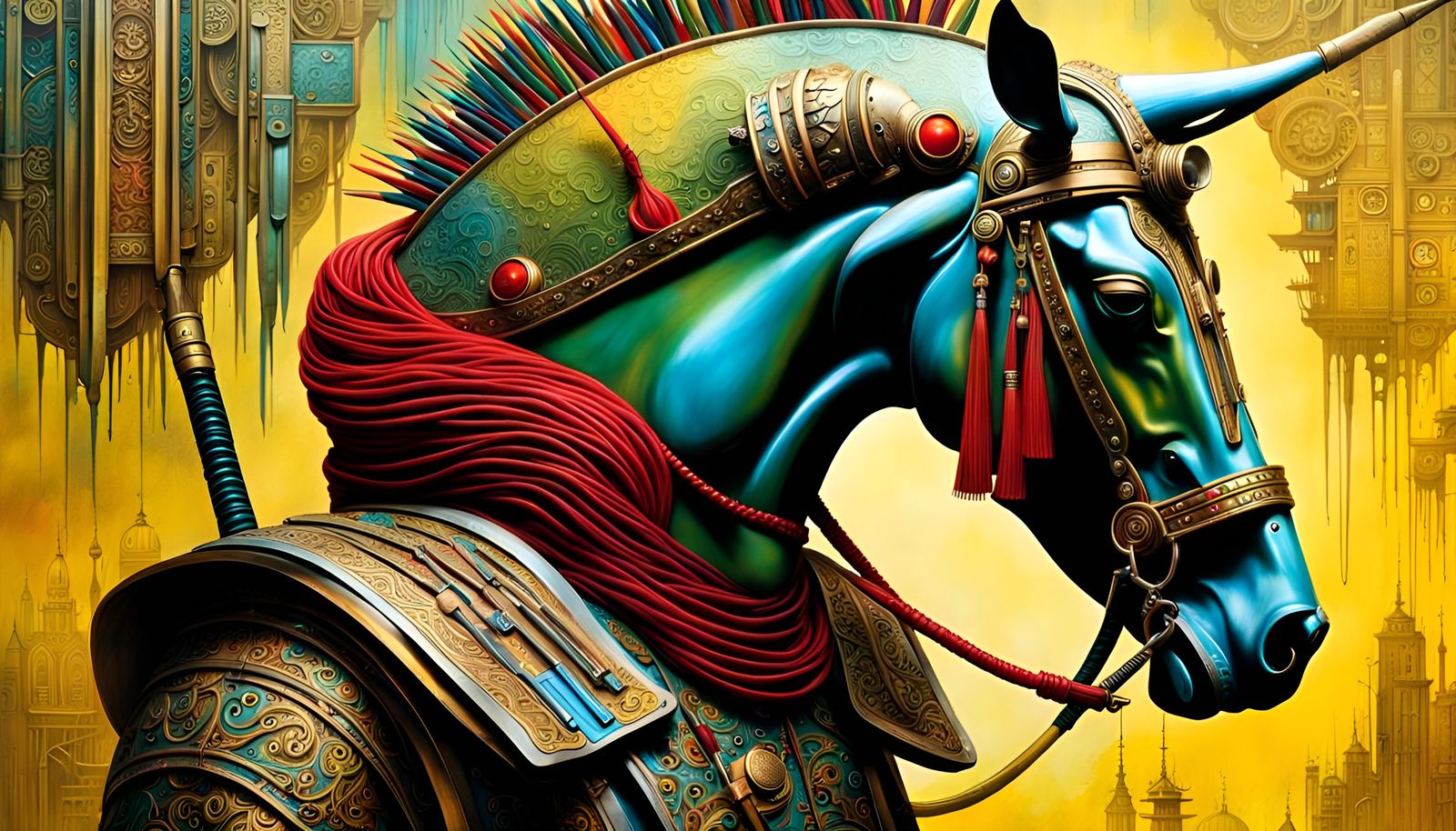 Cyberpunk Samurai: Futuristic Digital Art Masterpiece