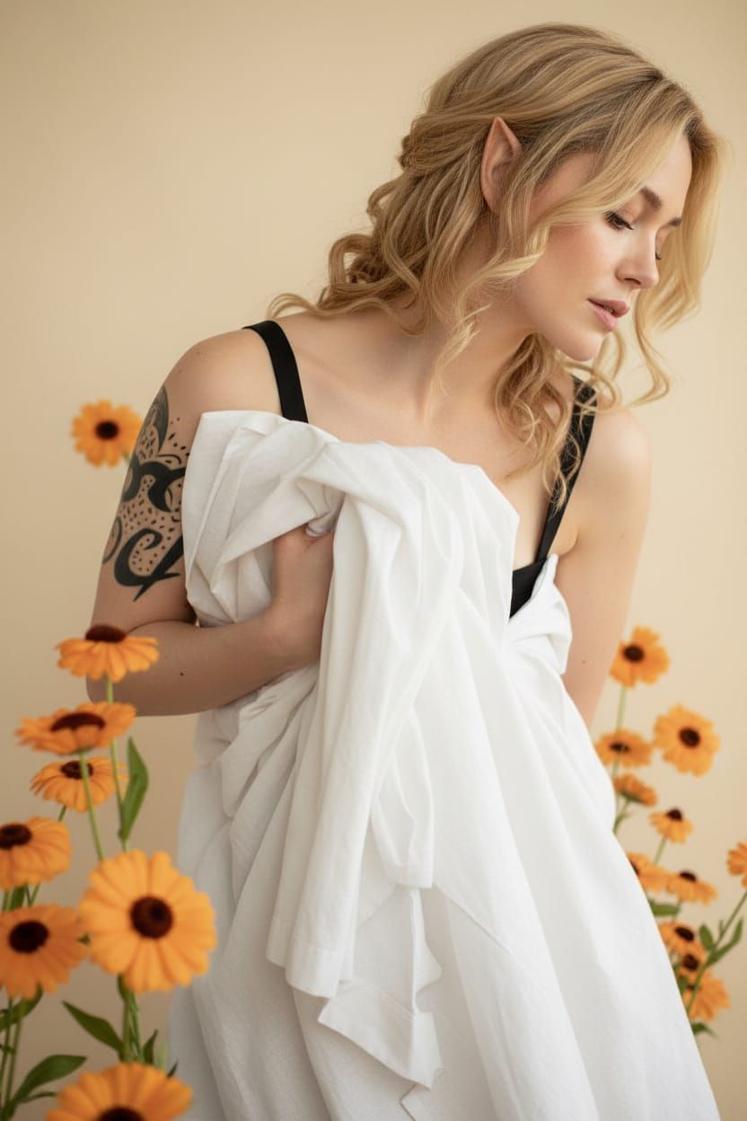 Realistic Actress Portrait Photorealistic Style