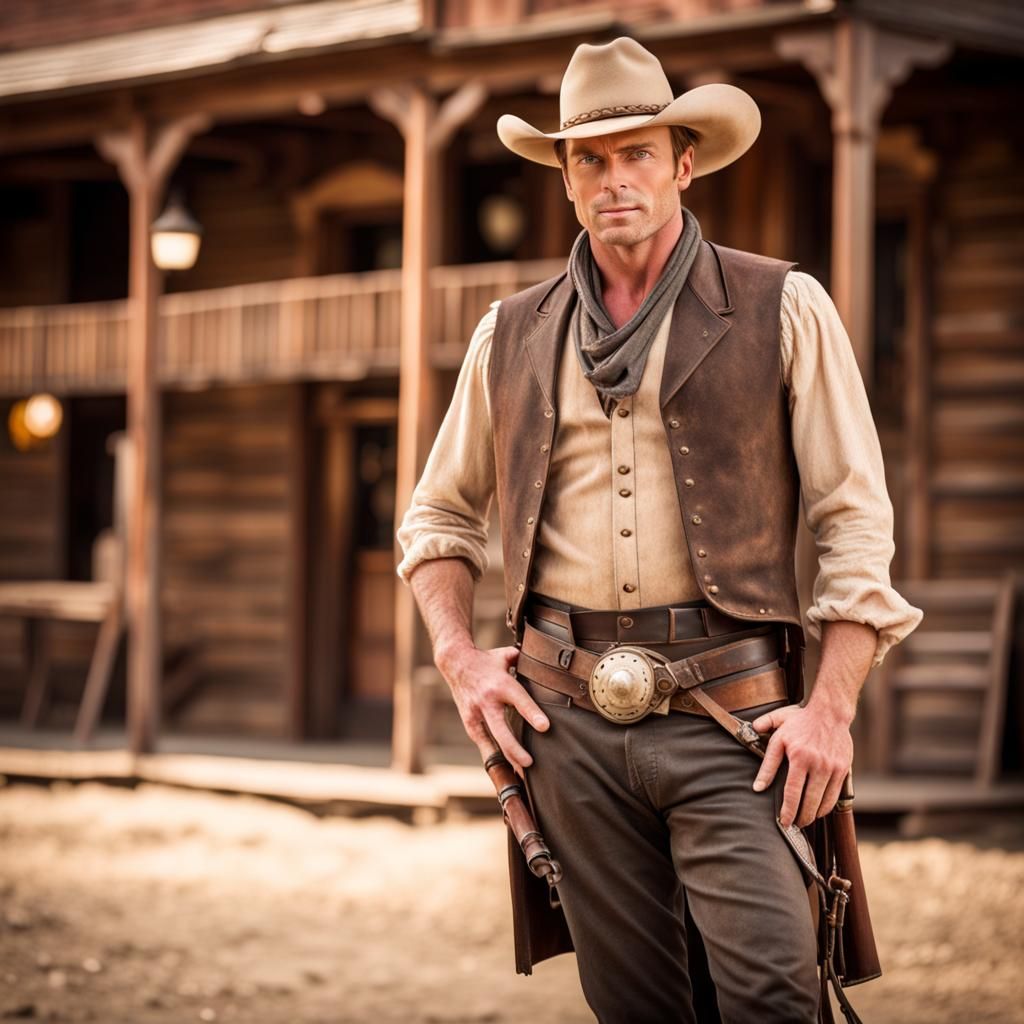Michael Shanks as Cowboy in Old Western Town