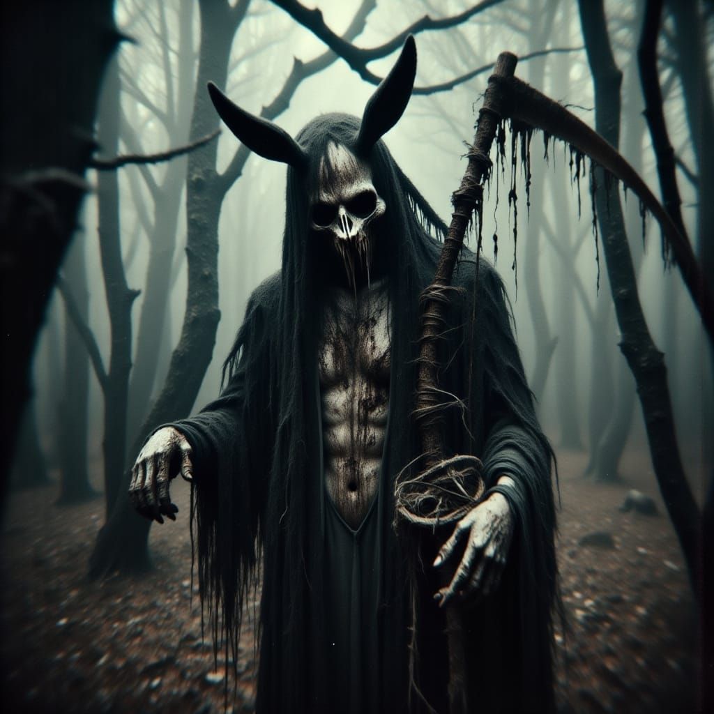 Macabre Easter Bunny: A Dark Horror Twist