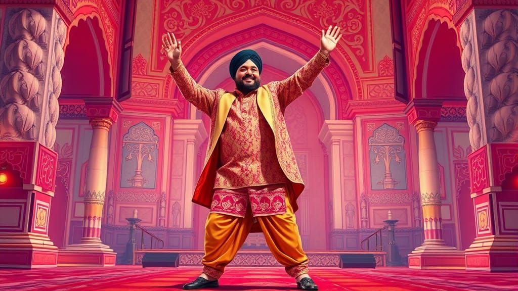 Daler Mehndi Performs Tunak Tunak in Opulent Indian Style