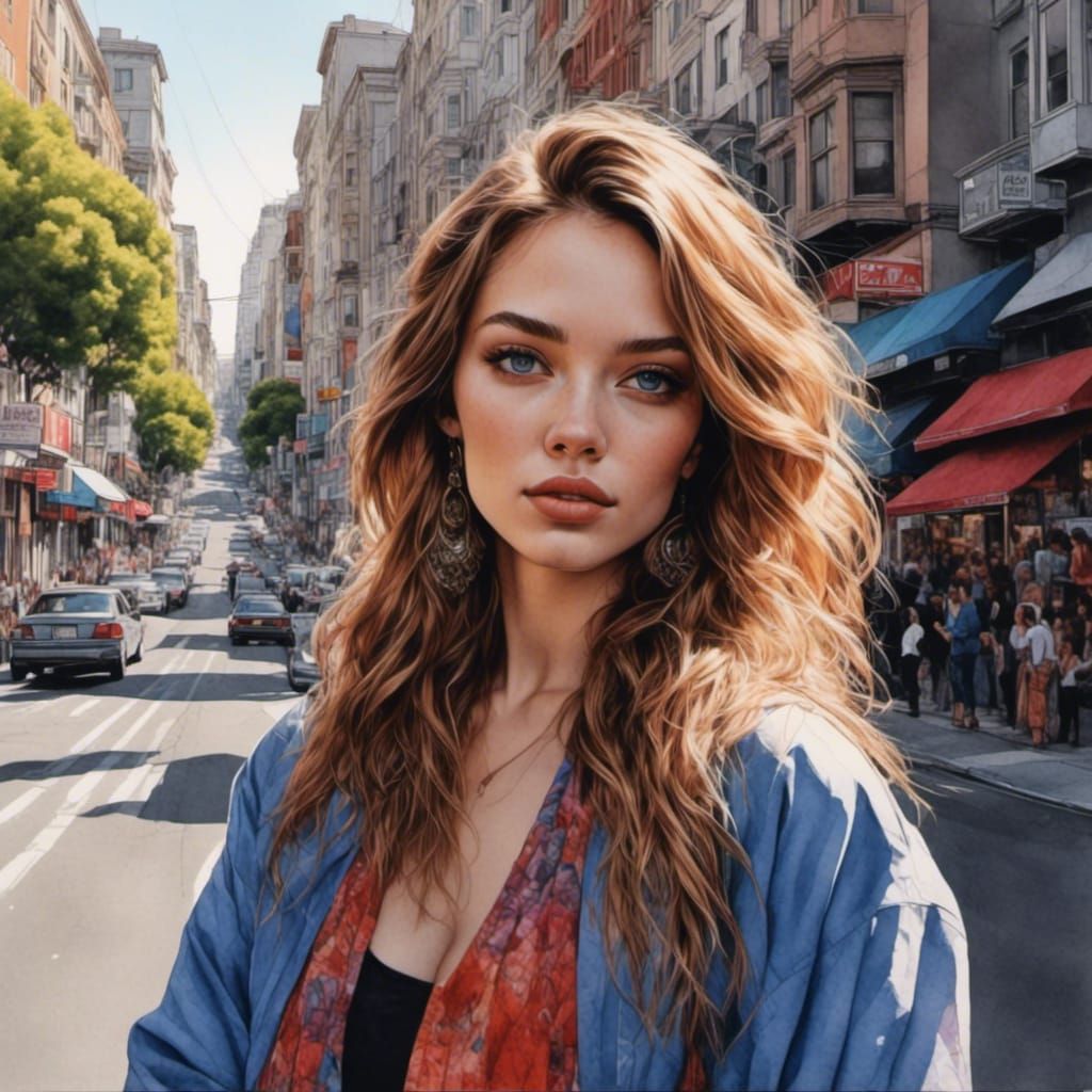 Lovely Woman Portrait in San Francisco