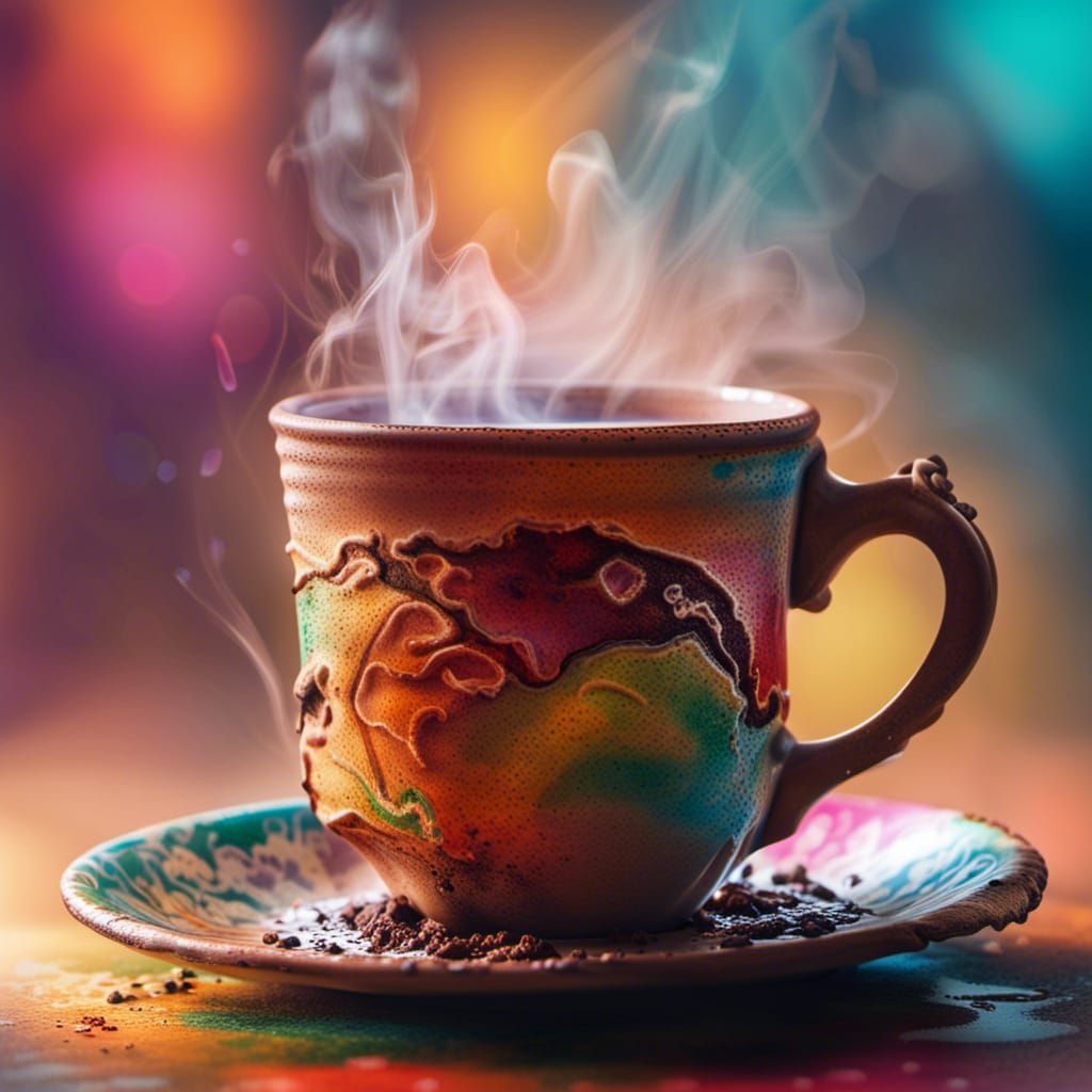 Detailed Chai Tea in Indian Market: Splash Art