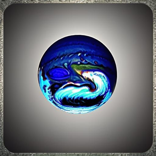 Jupiter Submerged in a Deep Ocean