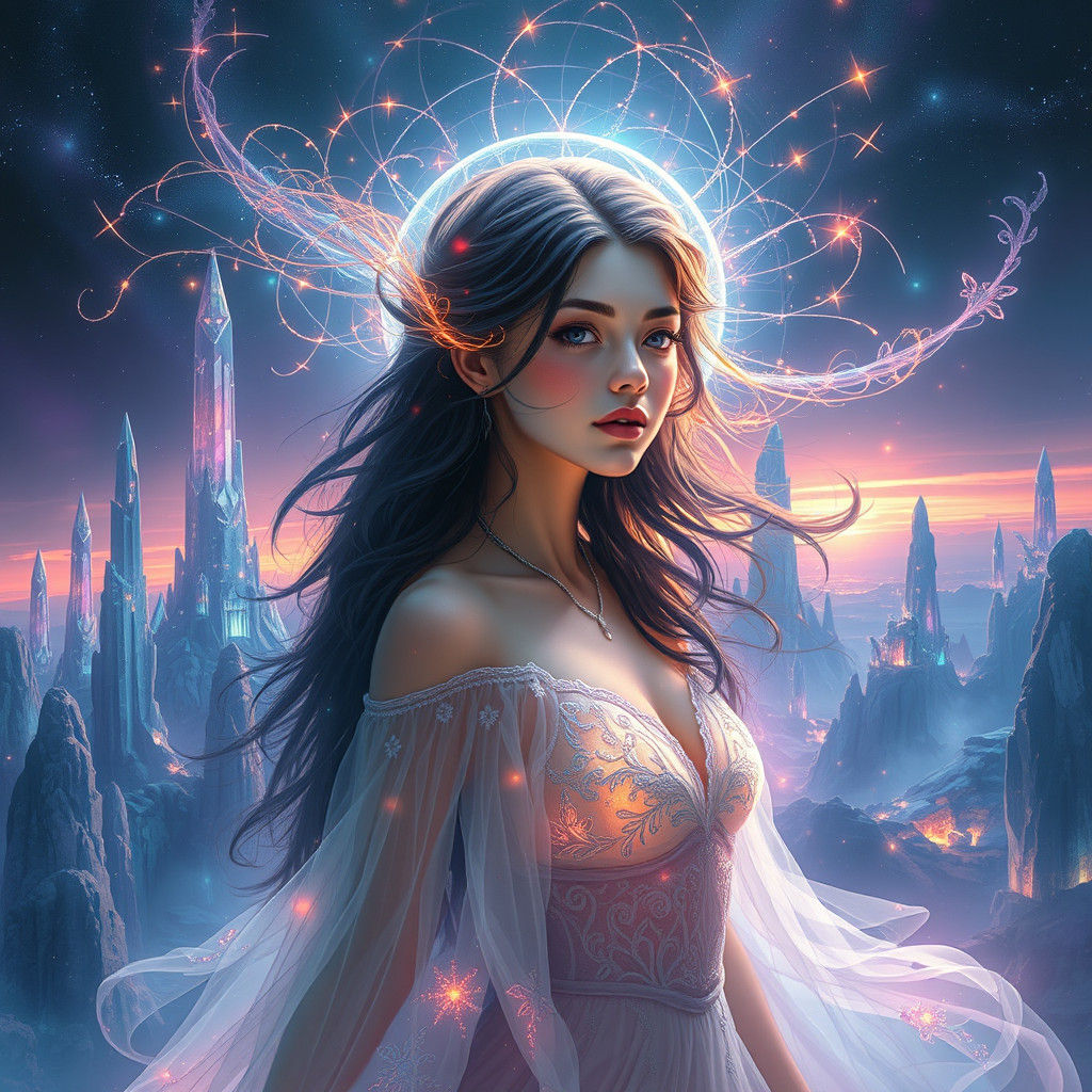 Ethereal Maiden Kai Radiating Iridescent Lights