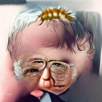 Adorable Baby Bernie Sanders Portrait