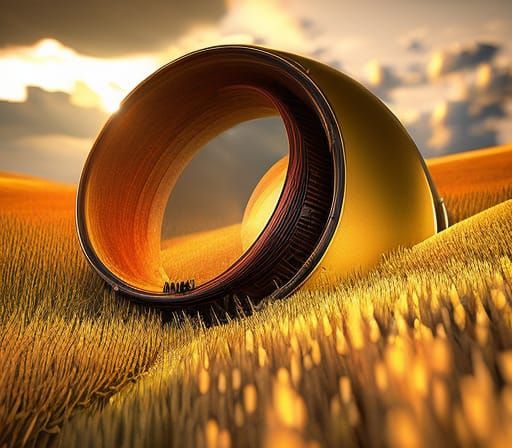 Surreal Living House Eats Humans in Space as Digital Art