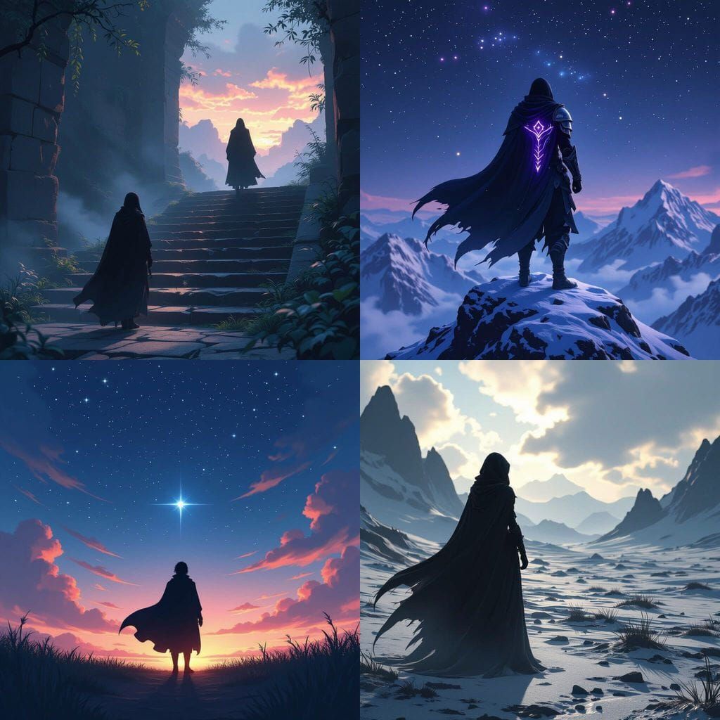 Detailed Anime 3D Art of a Shadow