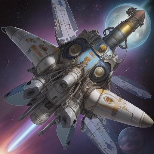 Astronaut on New Planet in Comic Book Style