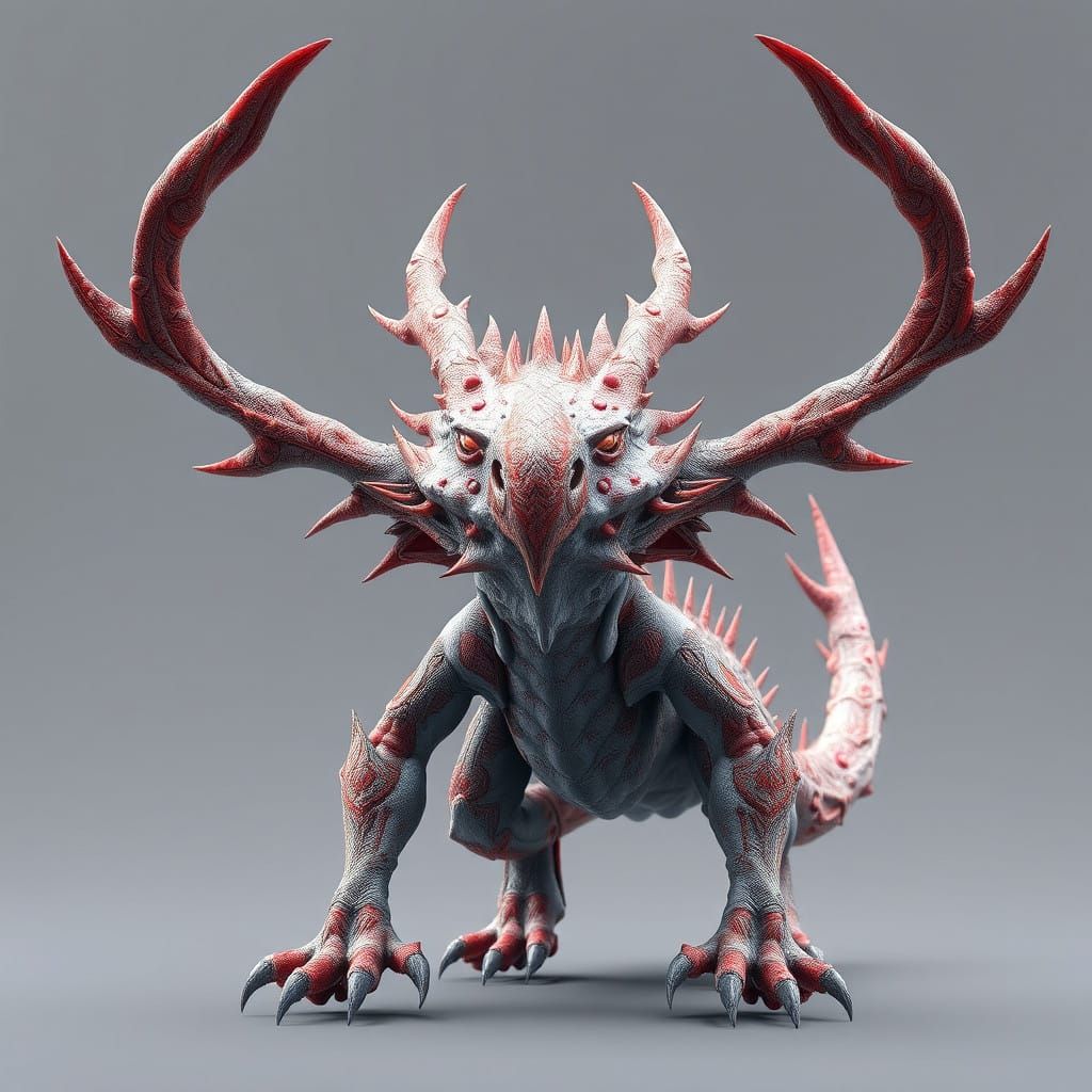 Anime-Inspired Creature Design in Photorealistic Style