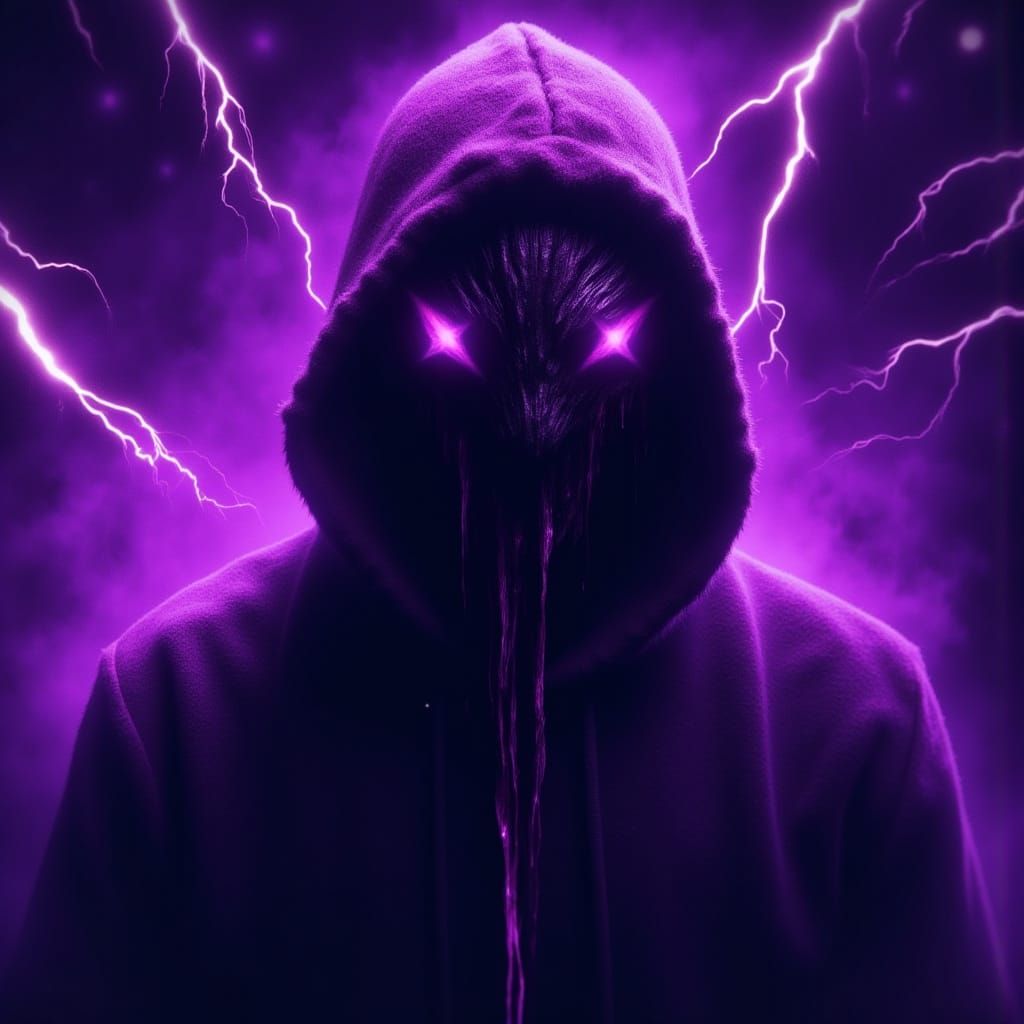 Ominous Phonk Character in Digital Painting Style