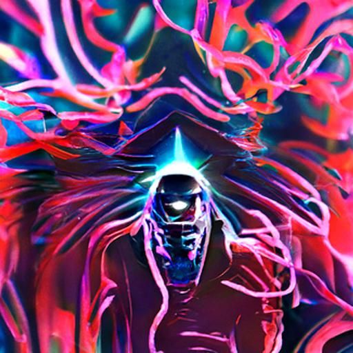 Holographic Assassin: Synthwave Lord of Destruction