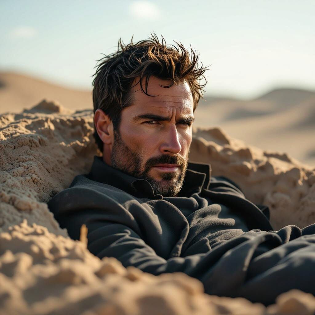 Buried Alive: A Cinematic Film Still