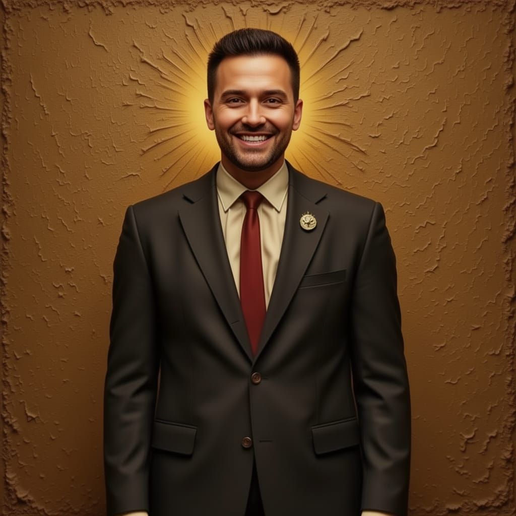 Jesus and Charlie Kirk in Heaven Caricature