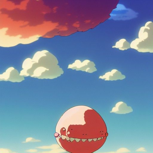 Meatwad Soaring: Studio Ghibli Anime Visual