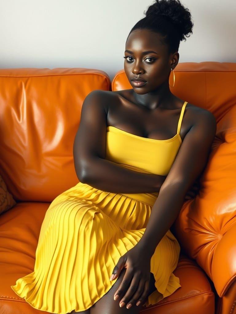 African Woman Portrait in Photorealistic Style